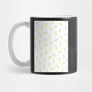 Pineapple, Pineapples pattern, Print, Tropical, Yellow, Pattern, Funny art, Modern art, Wall art, Print, Minimalistic, Modern Mug